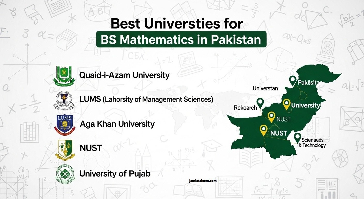 Best Universities for BS Mathematics in Pakistan