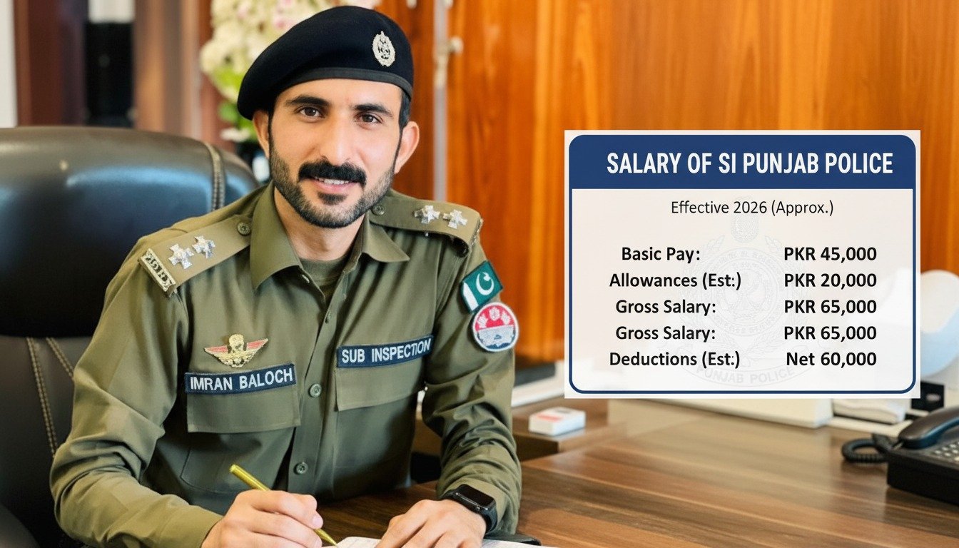 Salary Of Sub-Inspector In Punjab Police of Pakistan