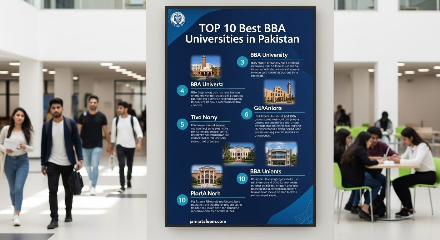 Top 10 Best BBA Universities in Pakistan